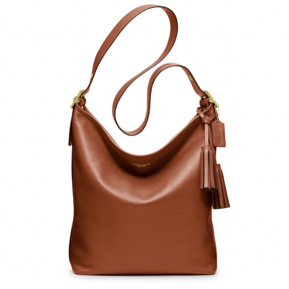 Coach Archive Collection Cognac Leather Shoulder/Crossbody & Matching Wallet
